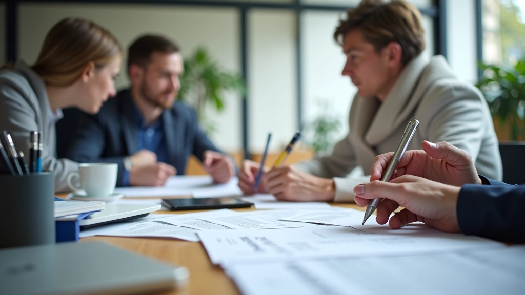 Calendrier fiscal avec dates importantes et stylo sur un bureau organisé