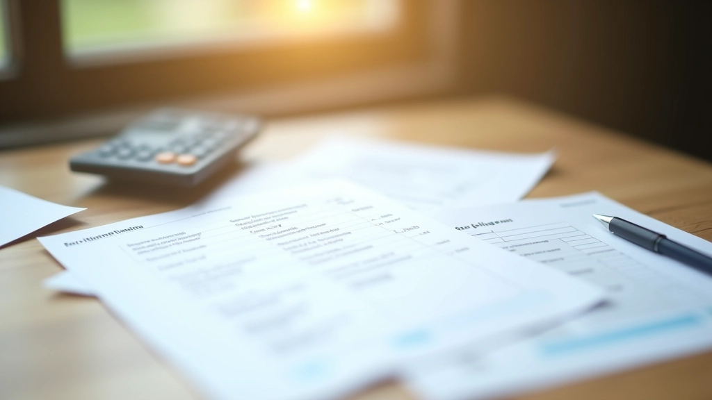 Formulaire de déclaration d'impôts sur le revenu 2026 avec documents fiscaux et stylo